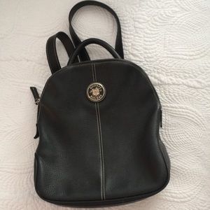 Black Leather Dooney and Bourke Backpack
